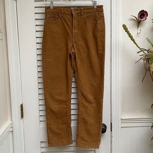 Gap Vintage Slim High Rise 27 4 R Rust Tan Corduroys Women’s
